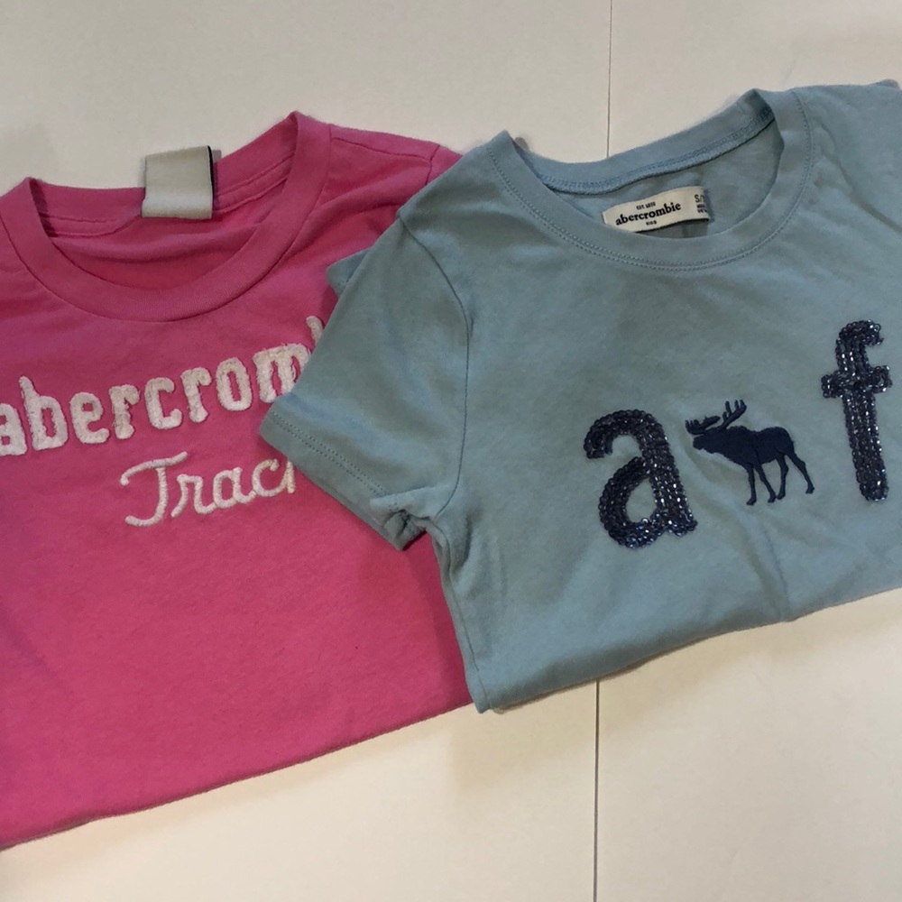 Abercrombie Girl’s Shirt Lot Pink Blue Cute